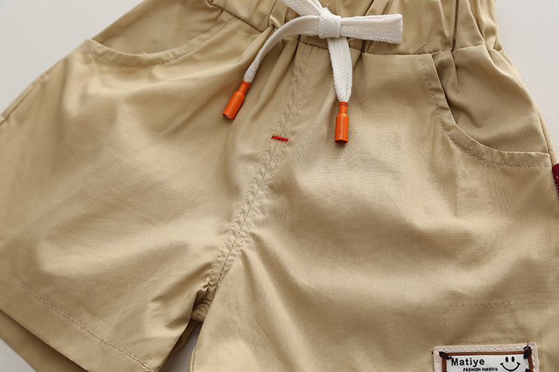 Summer Green Cotton 2 Piece Set for Boys