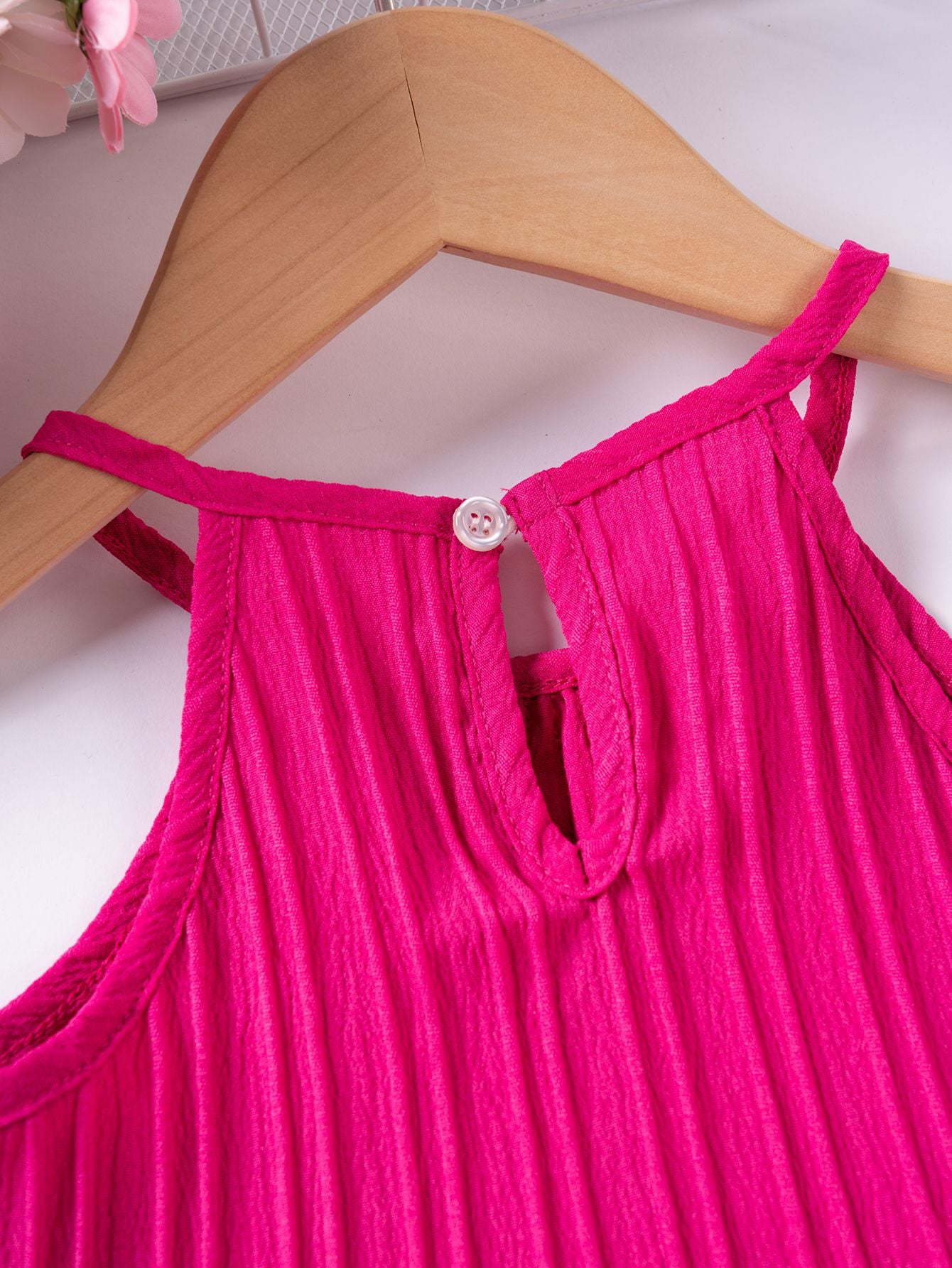 Girl's pink top and pants co-ord