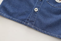 Denim Sleeveless 3 Piece Kids Outfit