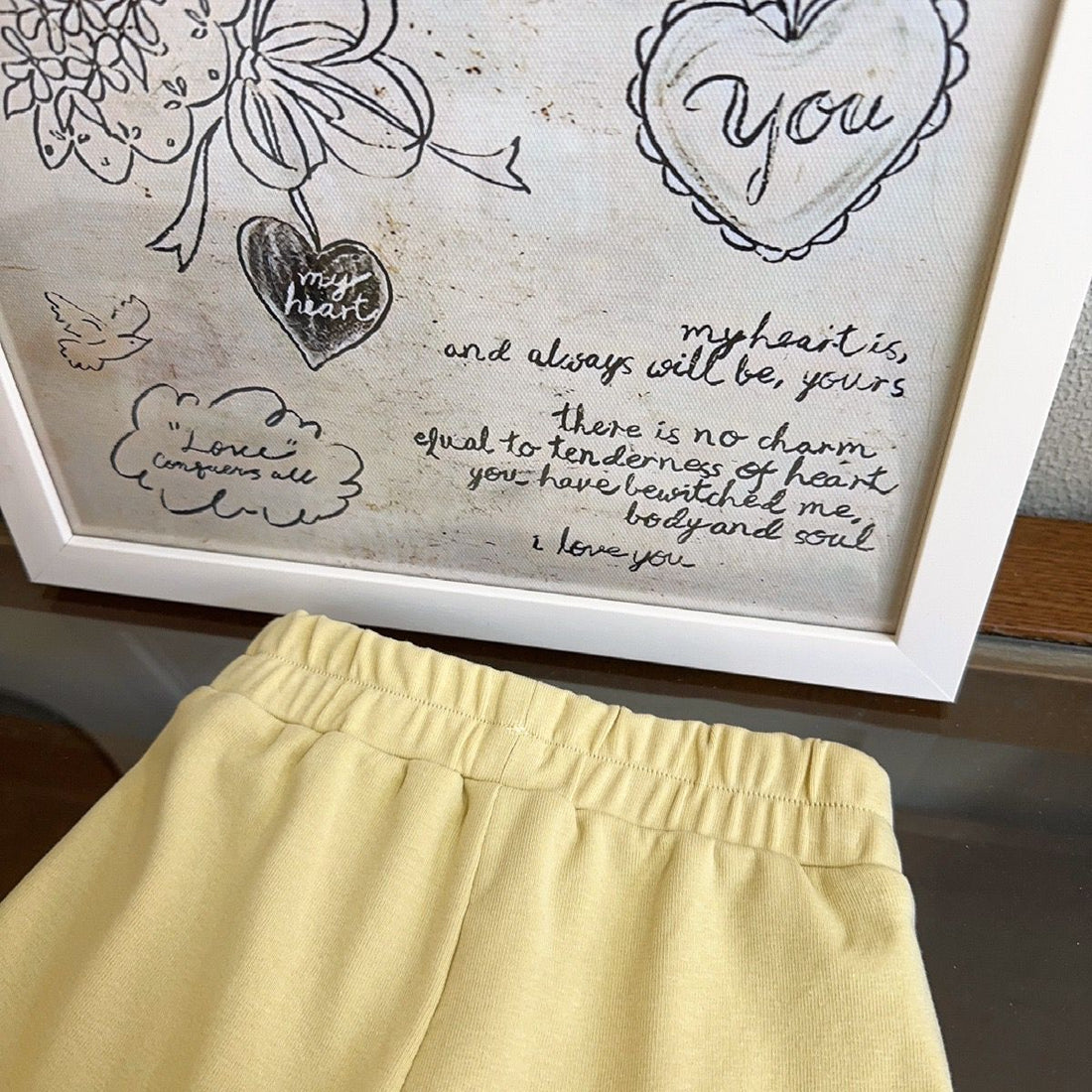 Yellow Summer Vest & Flared Trouser Girls Set