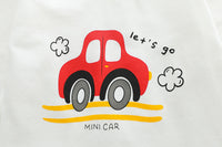 Baby Car Print Hoody 3-Piece Set – Soft Cotton Outfit