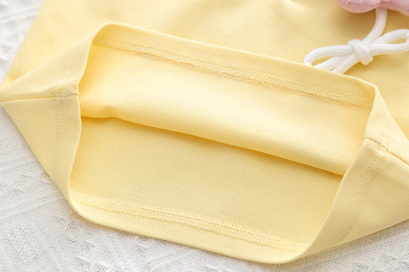 GIRLS YELLOW CUTE T-SHIRT AND SHORTS SET