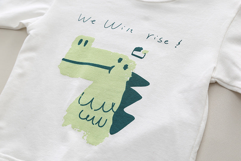 Dinosaur Spring 3 Piece Cotton Kids Outfit