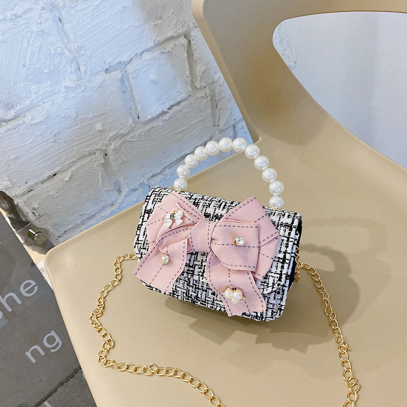 Girl's tweed purse