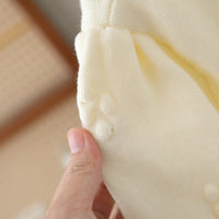 Baby Girl Knitted Sweater & Pants Set – Cream & Brown with Bow | Cozy Winter Knitwear
