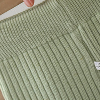Green Knitted Sweater & Pant Set | Winter Knitwear Co-ord