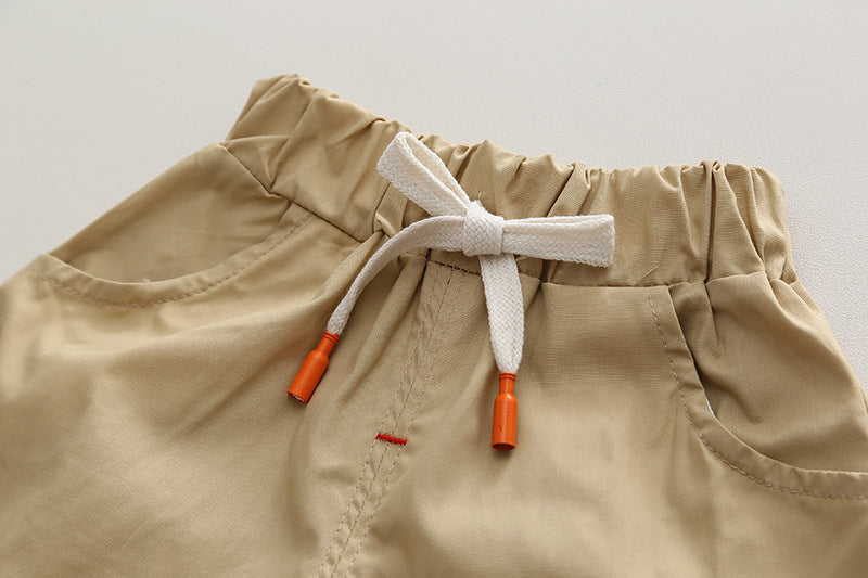 Summer Green Cotton 2 Piece Set for Boys