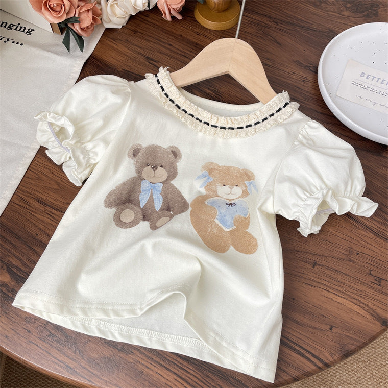 Cute Summer Girls Cotton Clothing Set