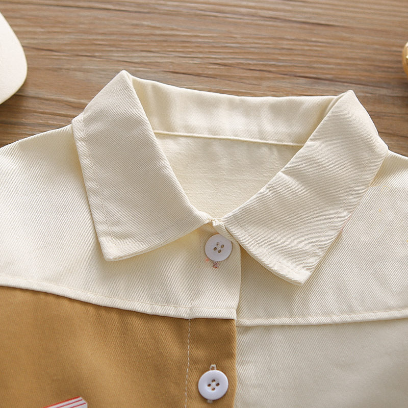 Summer Brown 3 Piece Kids Jacket Set