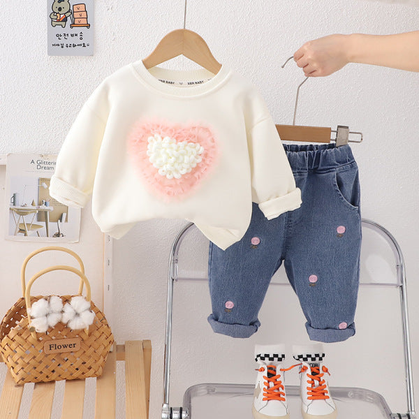 Baby Spring Sweatshirt & Pant Set – Soft Cotton Co-ord