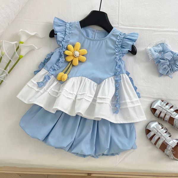 Summer Tank Top with Shorts Girl Set