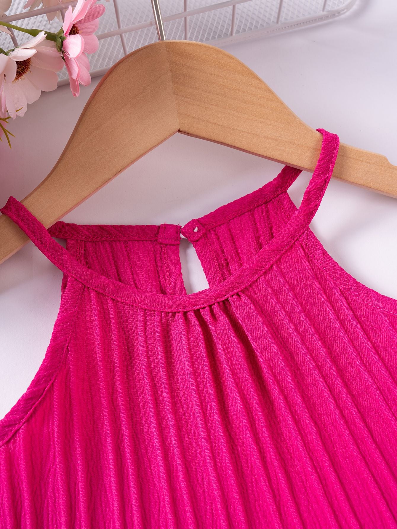 Girl's pink top and pants co-ord