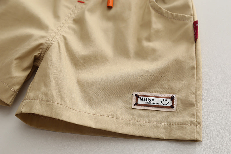 Summer Green Cotton 2 Piece Set for Boys