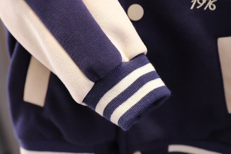 Baby Boy Varsity 3-Piece Set – Jacket, T-Shirt & Pants - Casual Sportswear Outfit