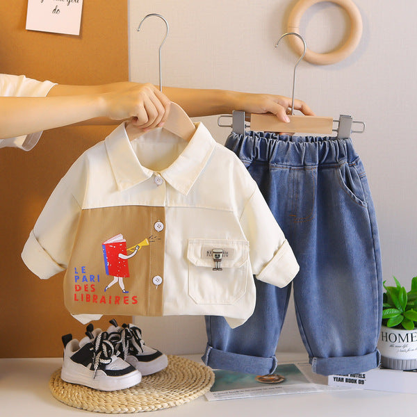 Summer Brown 3 Piece Kids Jacket Set