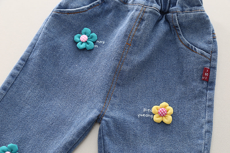 Girl's 2 piece flower set