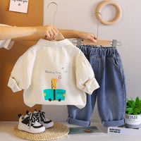 Summer Brown 3 Piece Kids Jacket Set