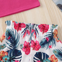Tropical top and shorts set
