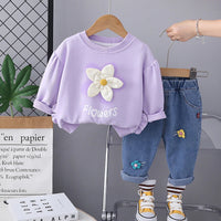 Girl's 2 piece flower set