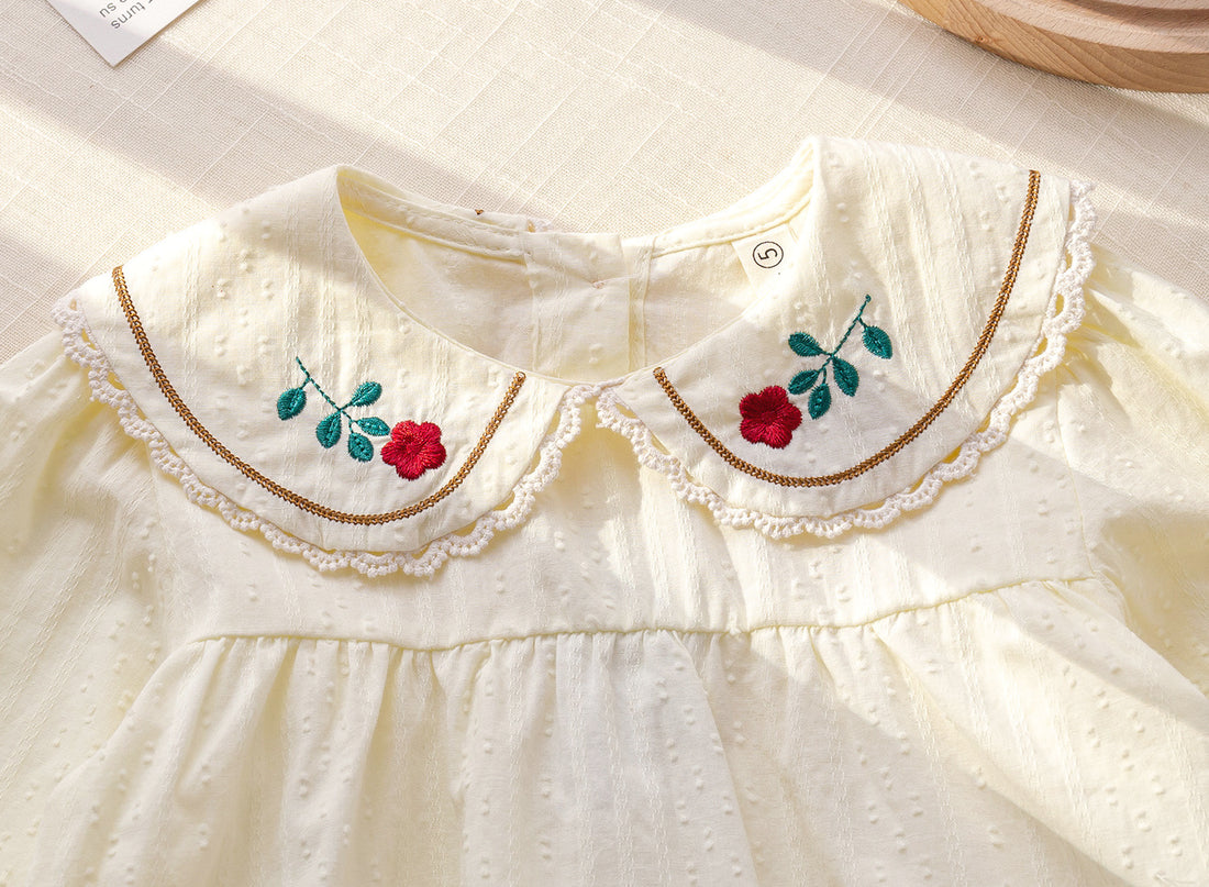 Autumn Fresh Girls Cotton Shirt & Pant Set