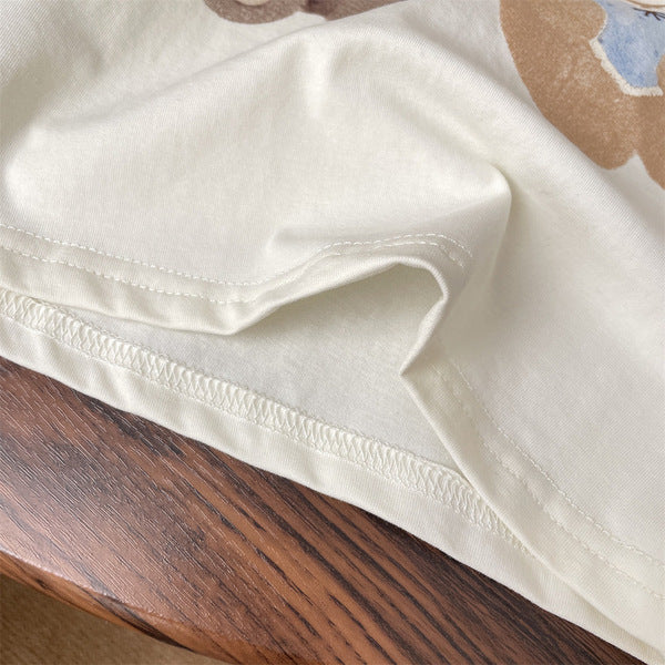 Cute Summer Girls Cotton Clothing Set