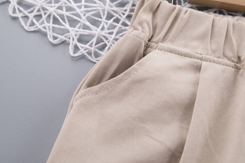 Cool Blue Summer Shirt with Pants Set