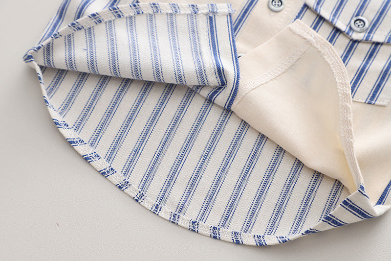 Boy's 3 piece striped jacket set