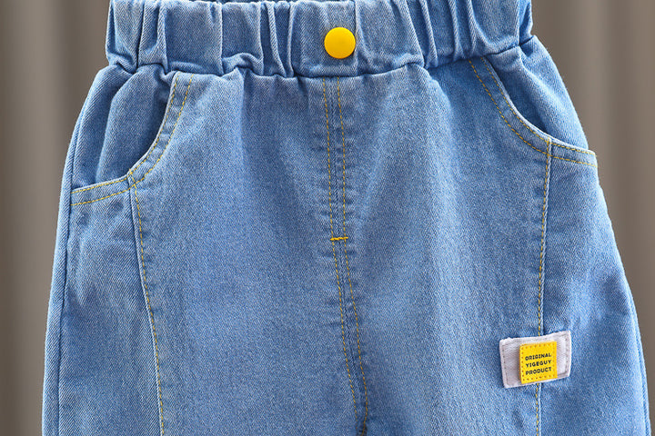 Beige Demi Season 3 Piece Kids Outfit Set