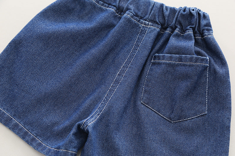 Denim Sleeveless 3 Piece Kids Outfit