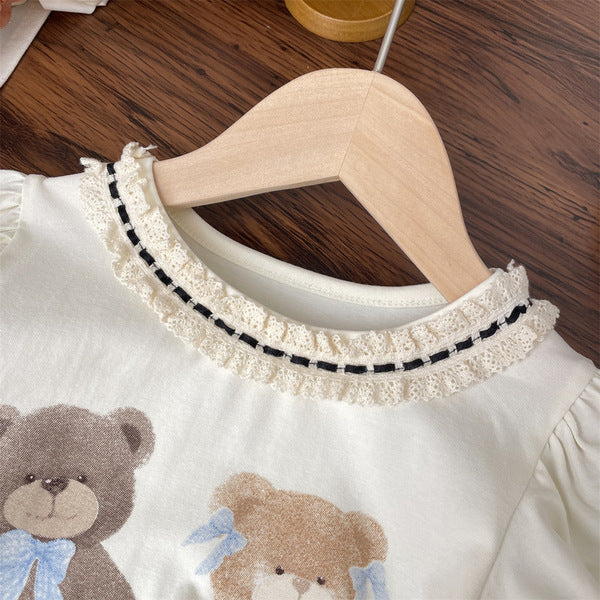 Cute Summer Girls Cotton Clothing Set