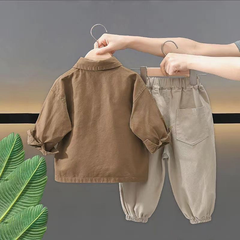 Korean style brown 3 pc set