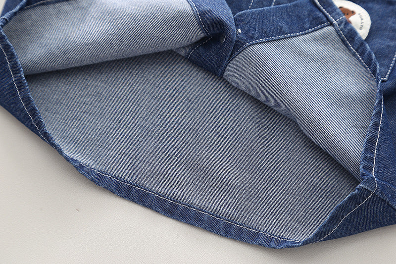 Denim Sleeveless 3 Piece Kids Outfit