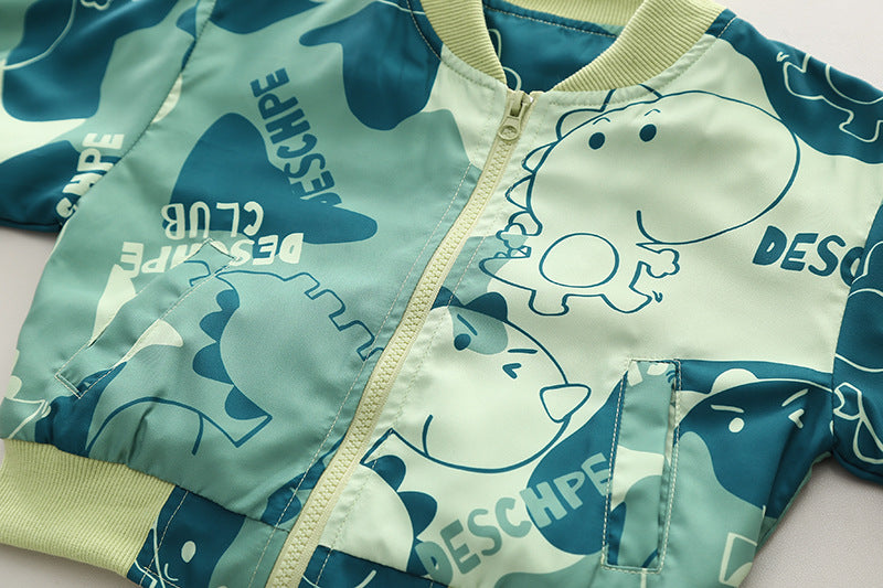 Dinosaur Spring 3 Piece Cotton Kids Outfit