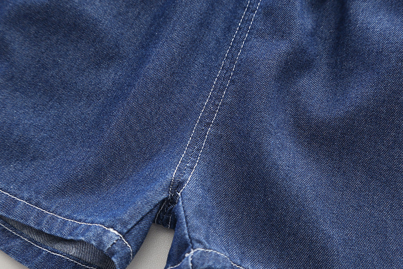 Denim Sleeveless 3 Piece Kids Outfit