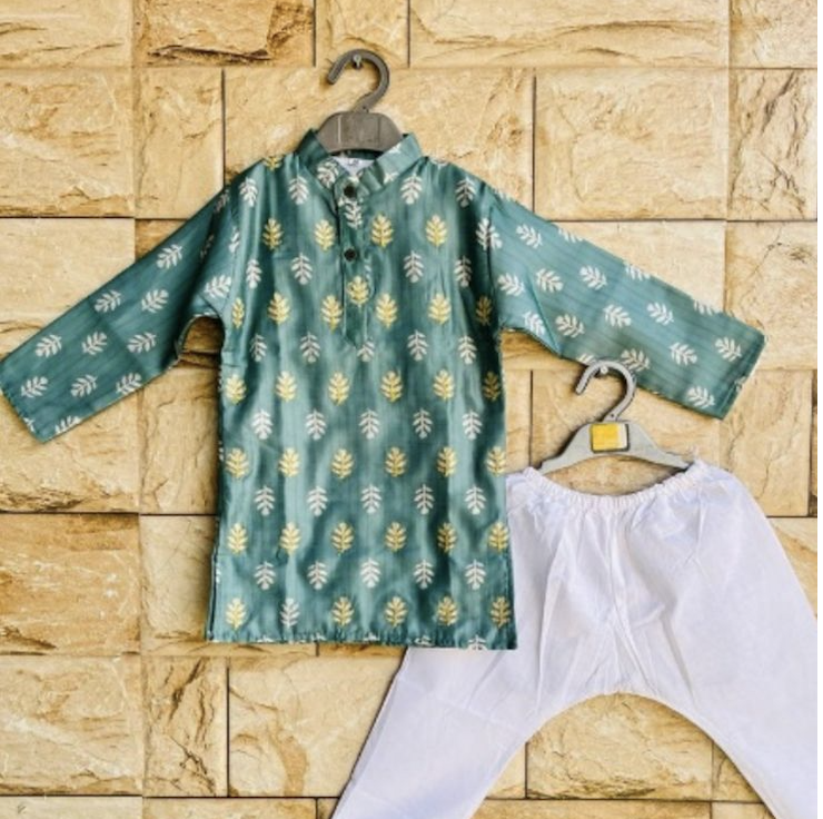 Desi Dude Peach Kurta pajama Set