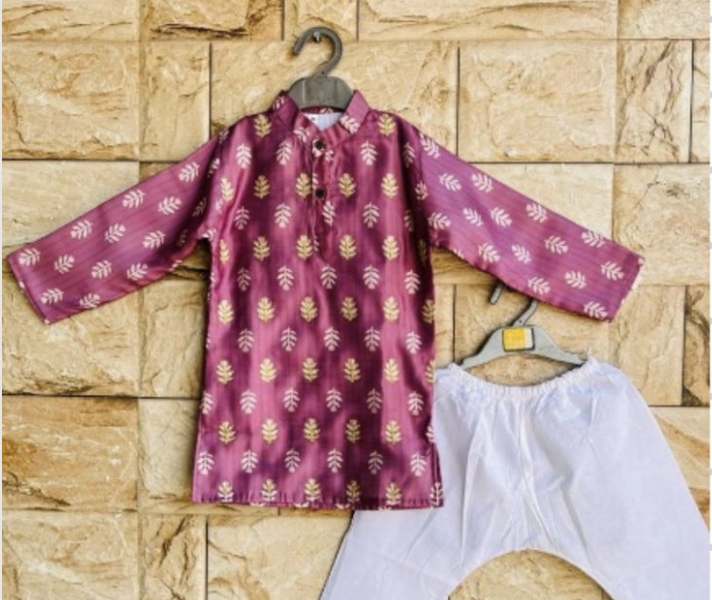 Desi Dude Peach Kurta pajama Set